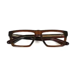Brown Small compact Eyeglasses
