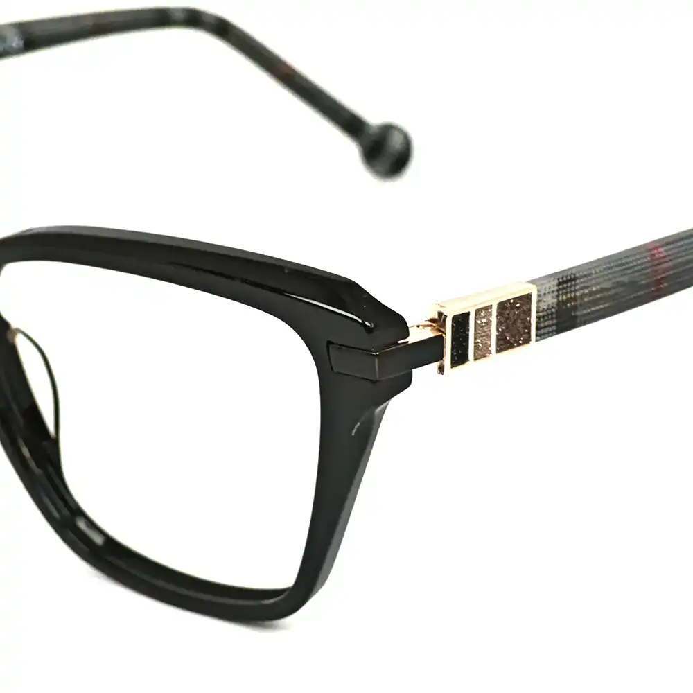 Black Fancy Eyeglasses For Women - W53073 6 Black Fancy Eyeglasses For Women