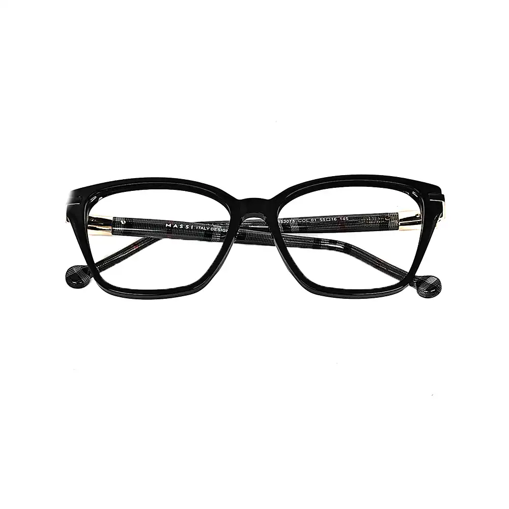 Black Fancy Eyeglasses For Women - W53073 7 Black Fancy Eyeglasses For Women