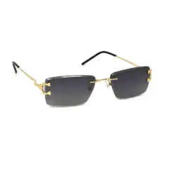Black Gold Fancy Turban Fit Sunglasses - 4239 8 Black Gold Fancy Turban Fit Sunglasses
