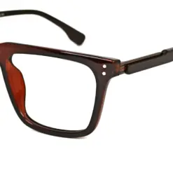 Brown Unisex Classic Eyeglasses