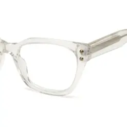 Buy Pearl White Modern Eyeglasses Online