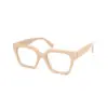 Cream Modern Acetate Eyeglasses at chashma.com