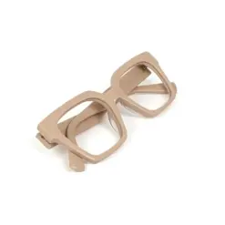 Cream Modern Acetate Eyeglasses at chashma.com