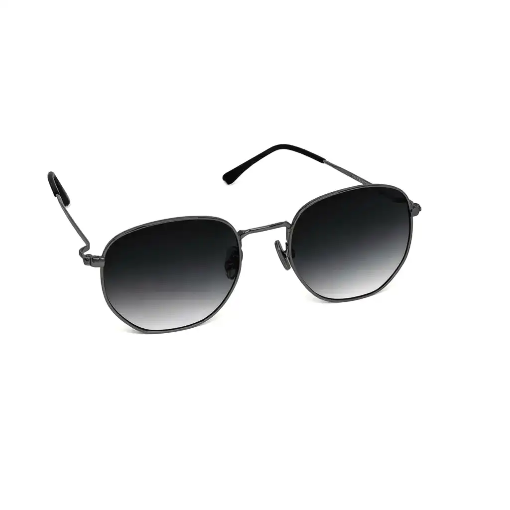 Gun Black Dual Tone Turban Fit Sunglasses -GG003 5 Buy Gun Black Dual Tone Turban Fit Sunglasses Online