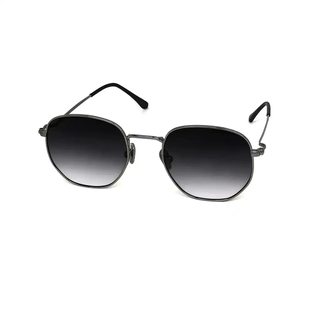 Gun Black Dual Tone Turban Fit Sunglasses -GG003 4 Buy Gun Black Dual Tone Turban Fit Sunglasses Online