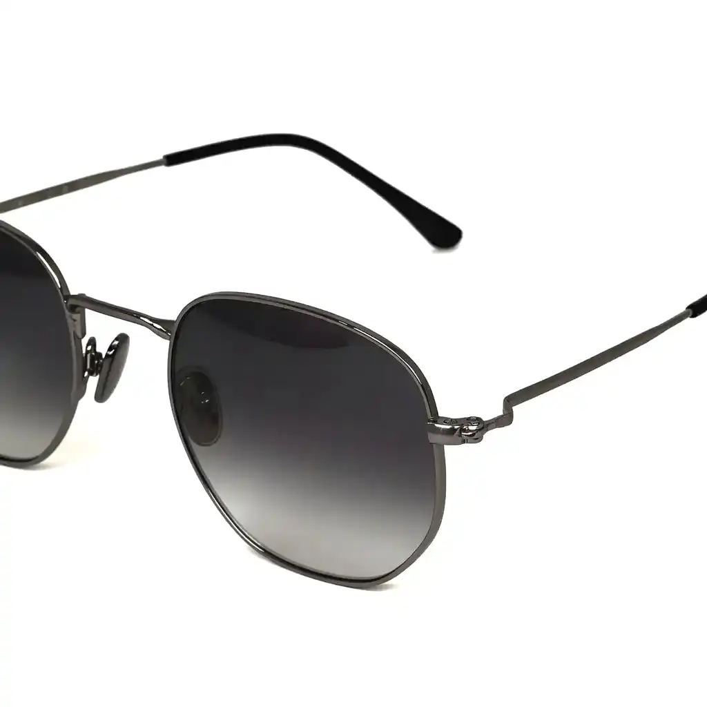 Gun Black Dual Tone Turban Fit Sunglasses -GG003 3 Buy Gun Black Dual Tone Turban Fit Sunglasses Online