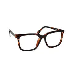 Leopard Modern Square Eyeglasses