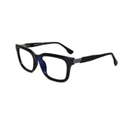 Blue Rectangular Classic Eyeglasses