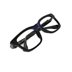 Blue Rectangular Classic Eyeglasses