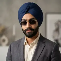 Buy Silver Black Turban Fit Sunglasses Online