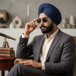Buy Silver Black Turban Fit Sunglasses Online