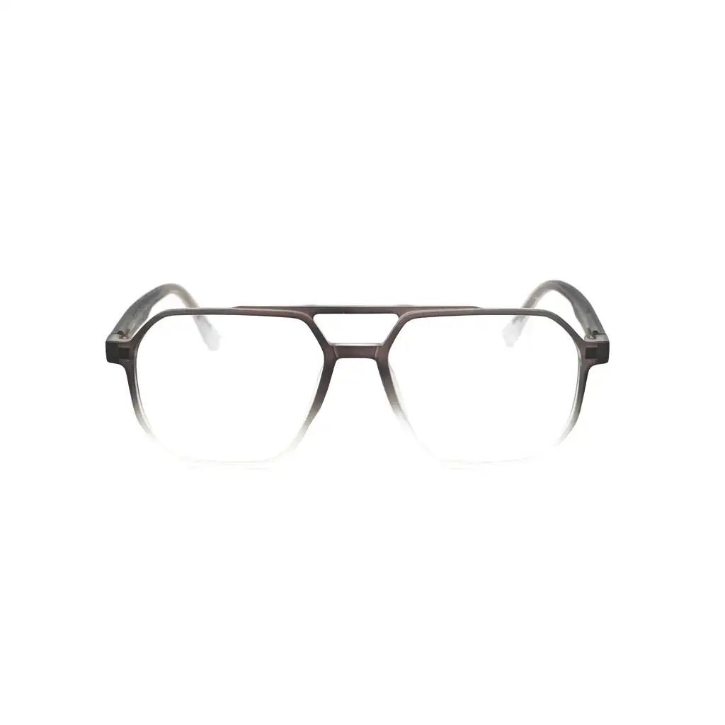 Aviator Dual Tone Clip Eyeglasses - LA001 2 Aviator Dual Tone Clip Eyeglasses