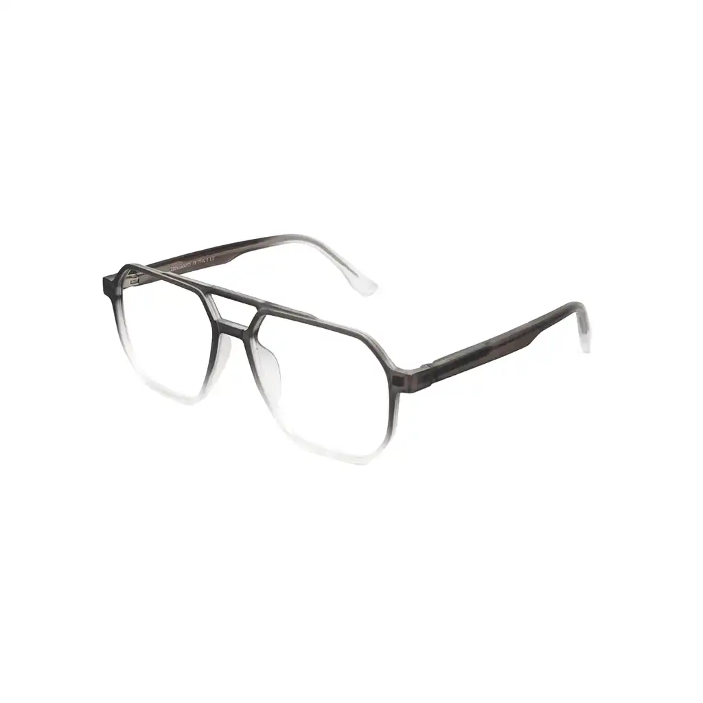 Aviator Dual Tone Clip Eyeglasses - LA001 4 Aviator Dual Tone Clip Eyeglasses