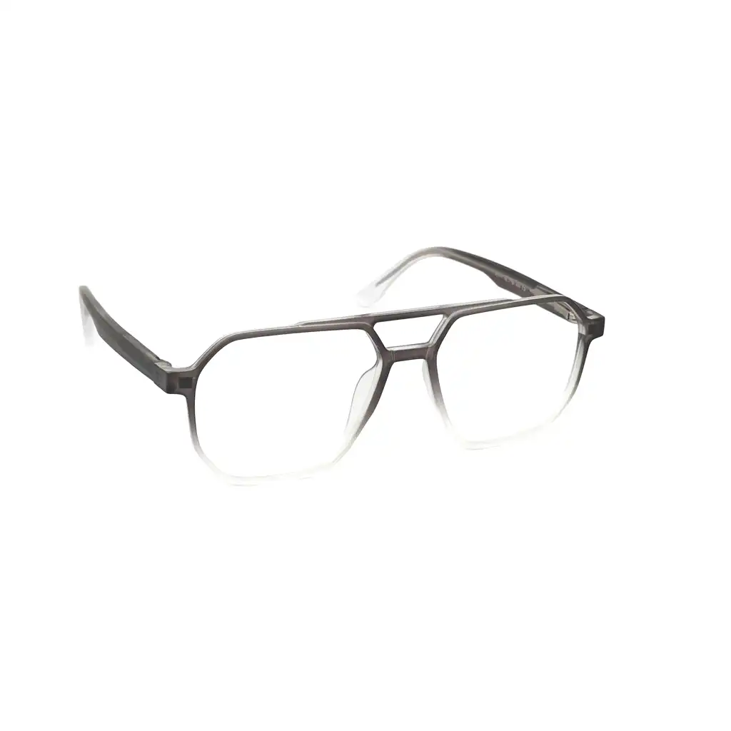 Aviator Dual Tone Clip Eyeglasses - LA001 5 Aviator Dual Tone Clip Eyeglasses