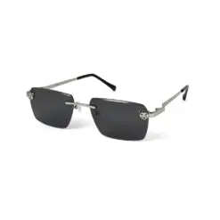 Silver Black Turban Fit Sunglasses