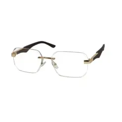 Buy Brown Gold Rimless Photochoromic Eyeglasses Online