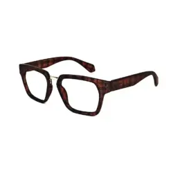 Brown Leopard Modern Eyeglasses