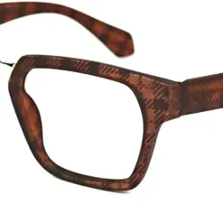 Brown Leopard Modern Eyeglasses