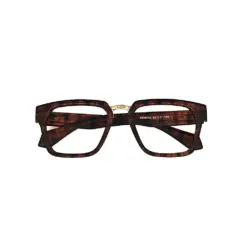 Brown Leopard Modern Eyeglasses