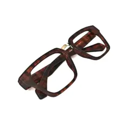 Brown Leopard Modern Eyeglasses