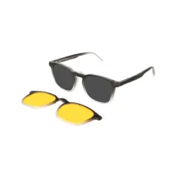 Classic Dual Tone Clip Eyeglasses
