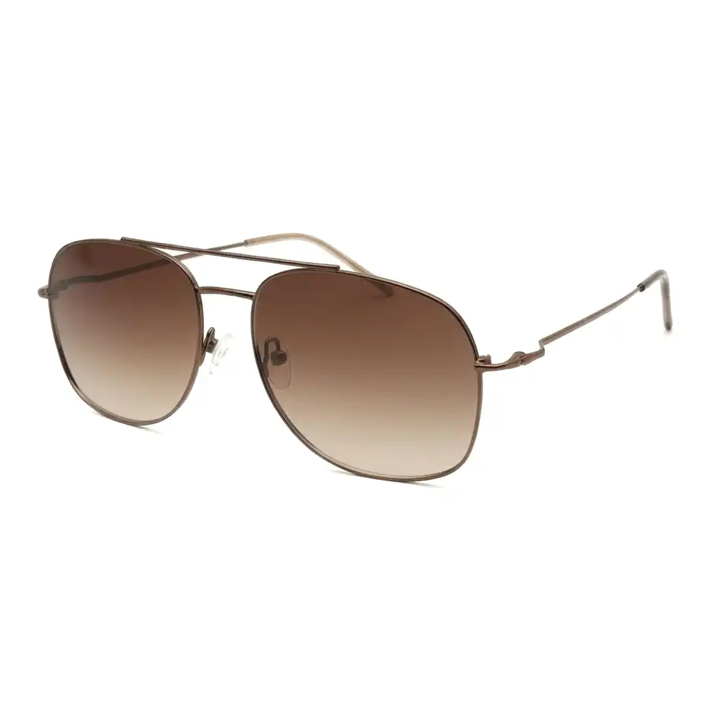Copper Brown Gradient Turban Fit Sunglasses - 373 2 Copper Brown Gradient Turban Fit Sunglasses