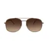 Copper Brown Gradient Turban Fit Sunglasses