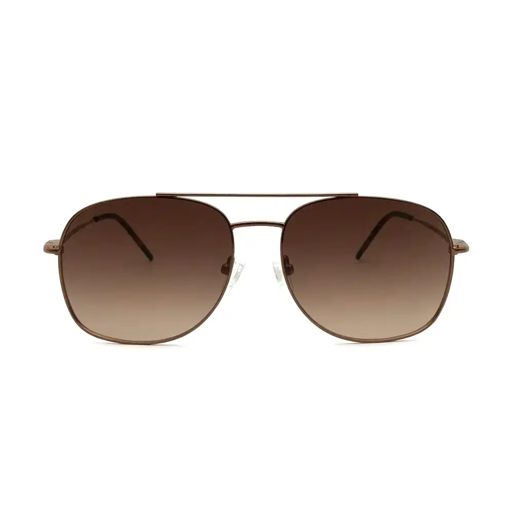 Copper Brown Gradient Turban Fit Sunglasses - 373 1 Copper Brown Gradient Turban Fit Sunglasses
