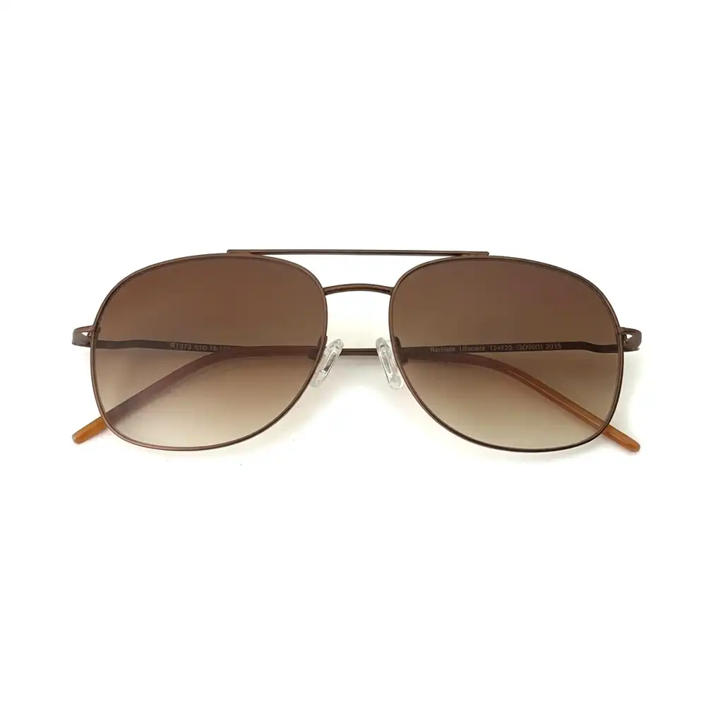 Copper Brown Gradient Turban Fit Sunglasses - 373 6 Copper Brown Gradient Turban Fit Sunglasses