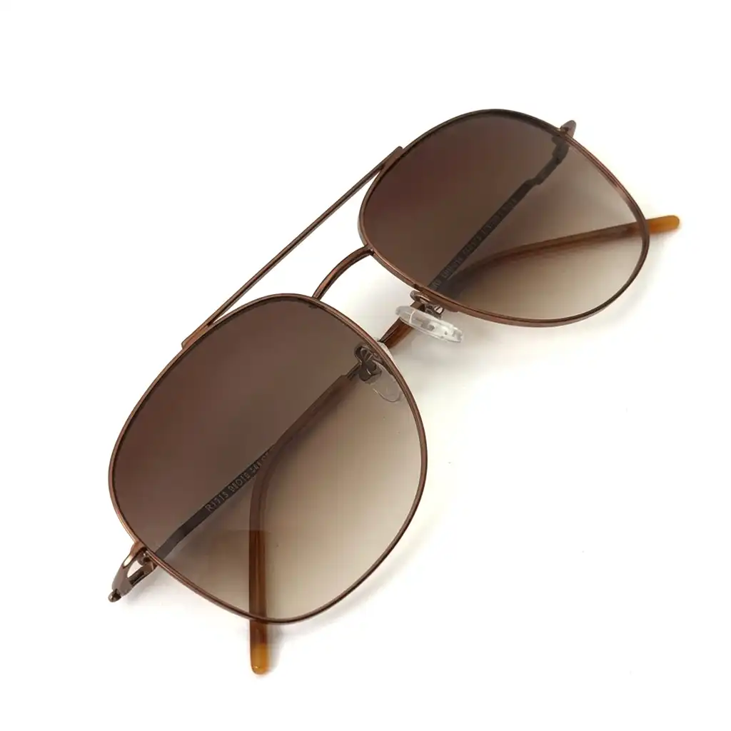 Copper Brown Gradient Turban Fit Sunglasses - 373 7 Copper Brown Gradient Turban Fit Sunglasses