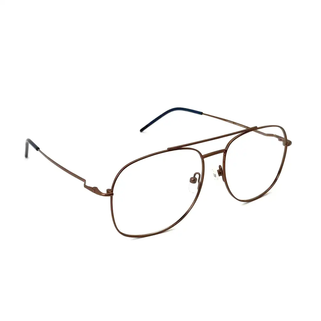 Copper Brown Modern Aviator Turban Fit Eyeglasses - 373 4 Copper Brown Modern Aviator Turban Fit Eyeglasses