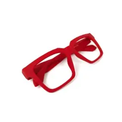 Electric Red Modern Eyeglasses