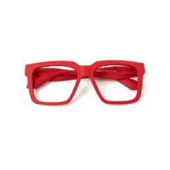 Electric Red Modern Eyeglasses