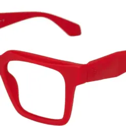 Electric Red Modern Eyeglasses