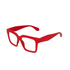Electric Red Modern Eyeglasses