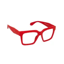 Electric Red Modern Eyeglasses