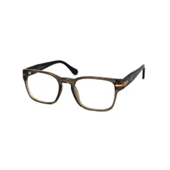 Glass Brown Compact Eyeglasses