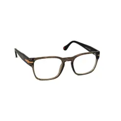 Glass Brown Compact Eyeglasses