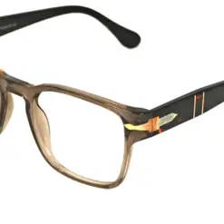 Glass Brown Compact Eyeglasses