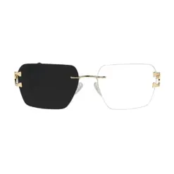 Best Eyewear Store Online for Eyeglasses & Sunglasses | Chashmah "चश्मा" 94 Golden Black Fancy Photochoromic Sunglasses - 4244