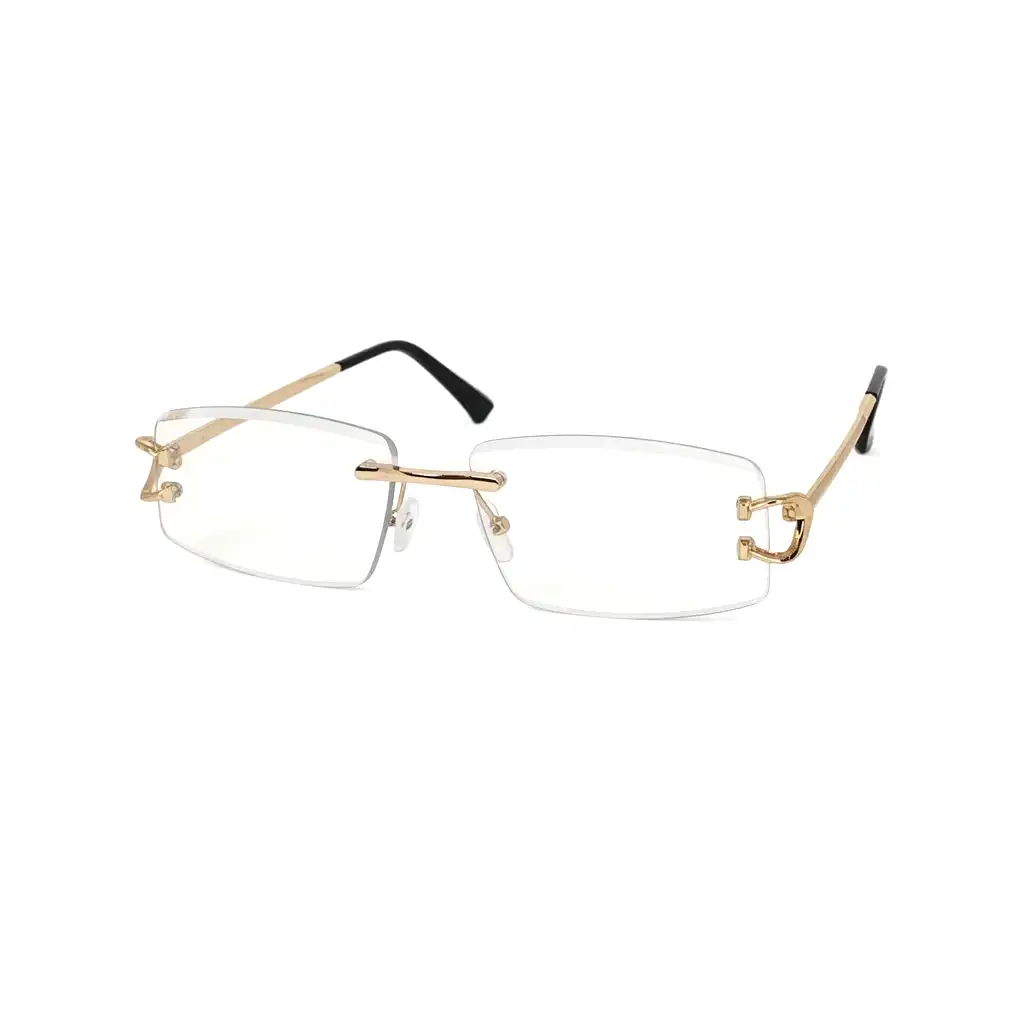 Golden Rimless Photochoromic Eyeglasses - 2586 3 Golden Rimless Photochoromic Eyeglasses