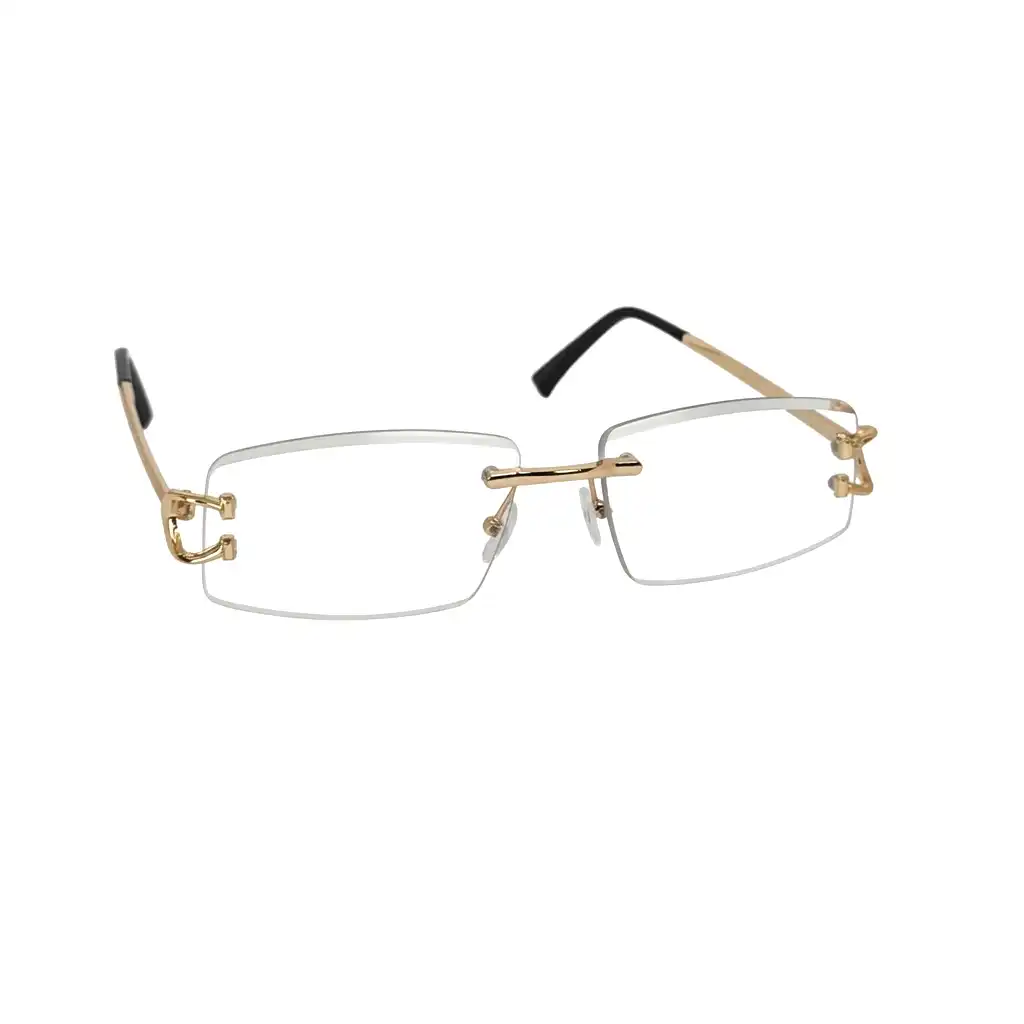 Golden Rimless Photochoromic Eyeglasses - 2586 5 Golden Rimless Photochoromic Eyeglasses