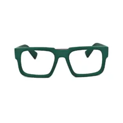 Green Bold Fancy Eyeglasses