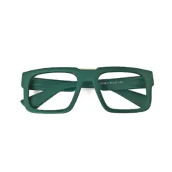 Green Bold Fancy Eyeglasses