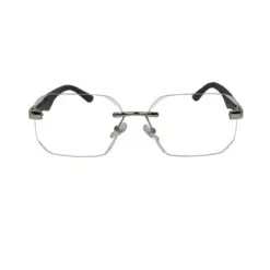 Best Eyewear Store Online for Eyeglasses & Sunglasses | Chashmah "चश्मा" 47 Buy Grey Silver Rimless Photochoromic Eyeglasses Online