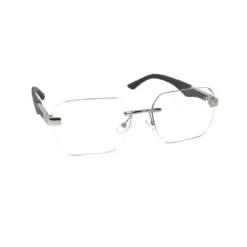 Grey Silver Rimless Photochoromic Eyeglasses - 5022 9 Buy Grey Silver Rimless Photochoromic Eyeglasses Online