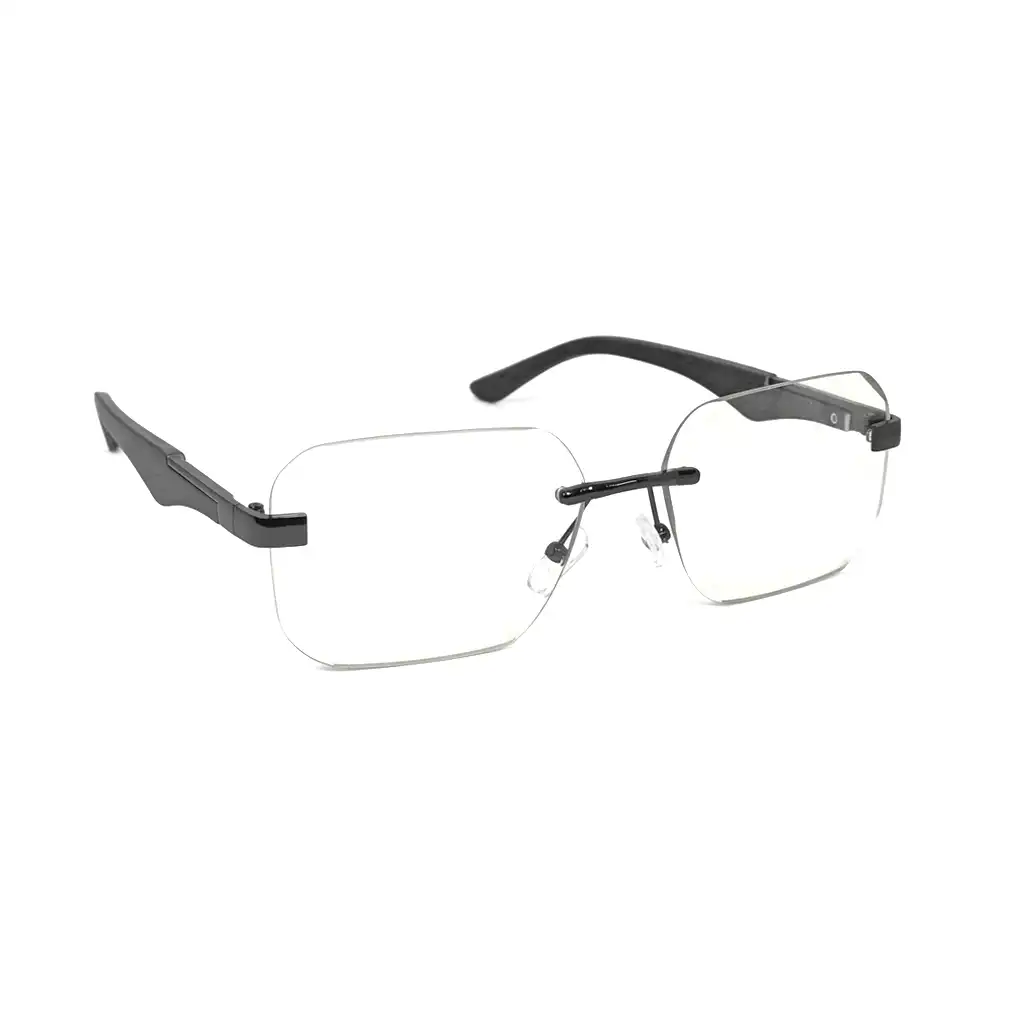 Gunblack Rimless Photochoromic Eyeglasses - 5022 4 Buy Gunblack Rimless Photochoromic Eyeglasses Online