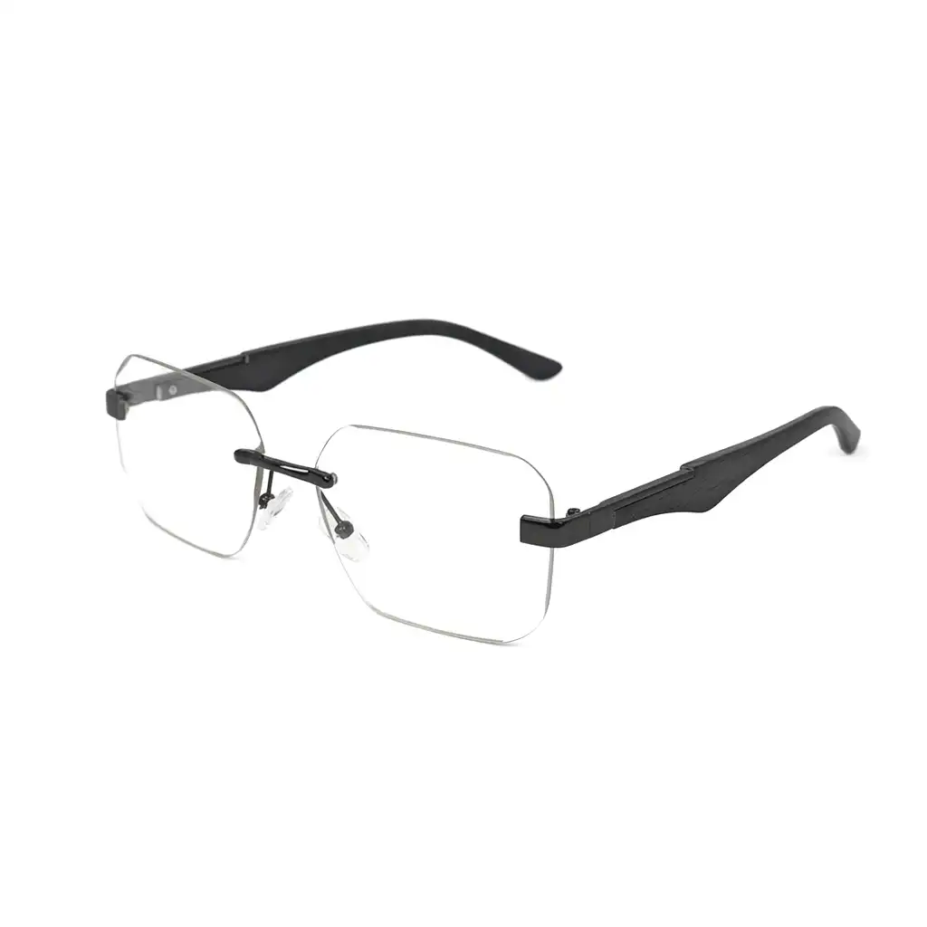 Gunblack Rimless Photochoromic Eyeglasses - 5022 1 Buy Gunblack Rimless Photochoromic Eyeglasses Online