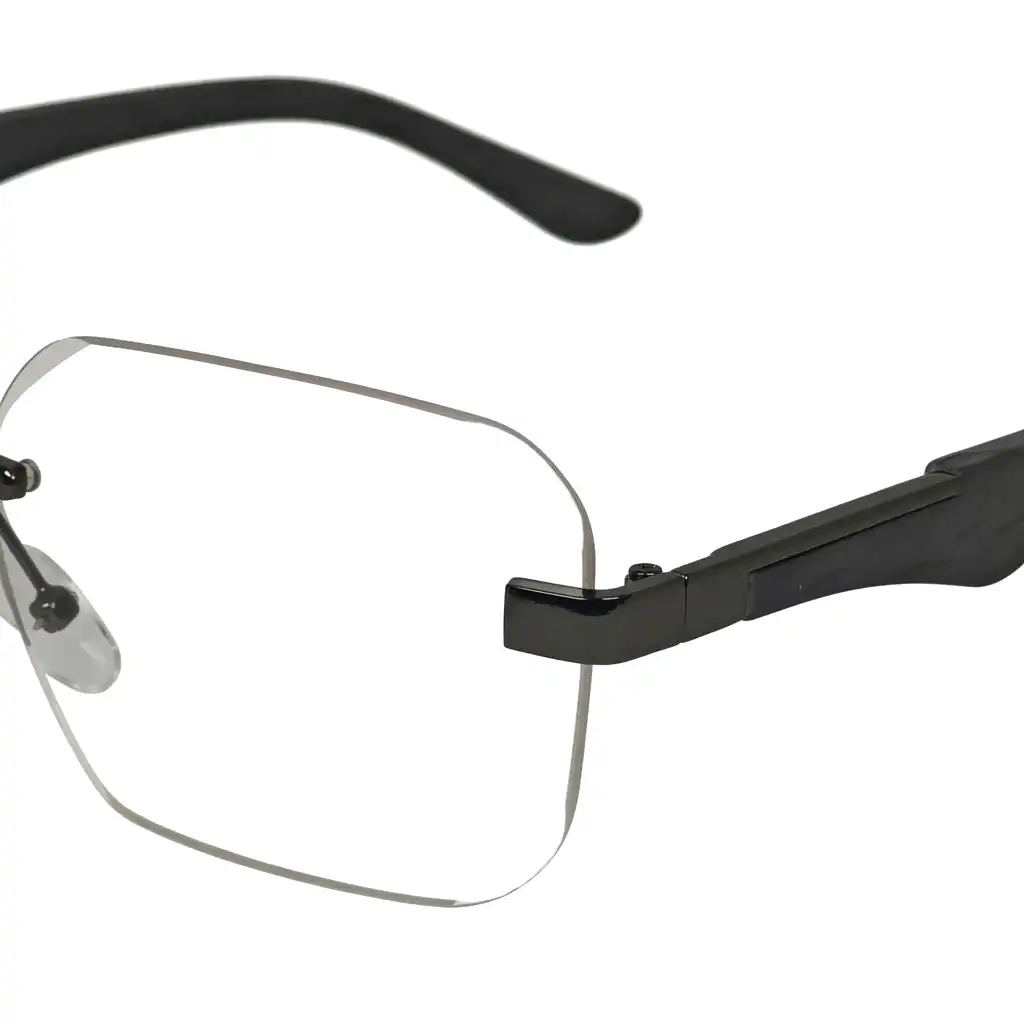 Gunblack Rimless Photochoromic Eyeglasses - 5022 6 Buy Gunblack Rimless Photochoromic Eyeglasses Online
